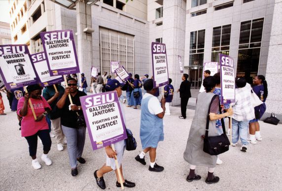 SEIU Local 82, Justice for Janitors Demonstration, Baltimore, Maryland, 2001